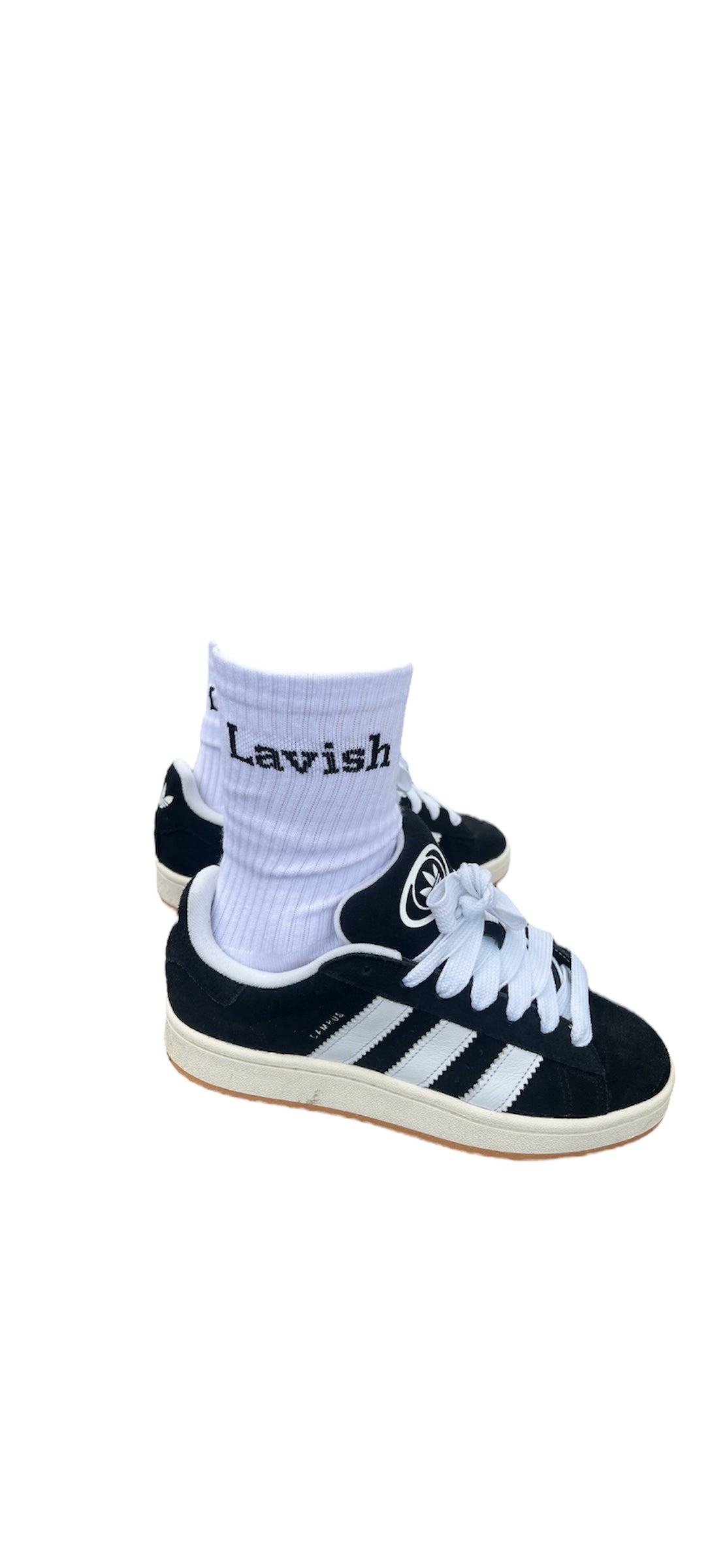 Logo style crew cushion socks