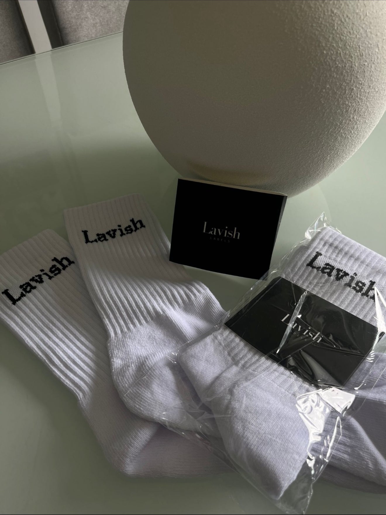Logo style crew cushion socks