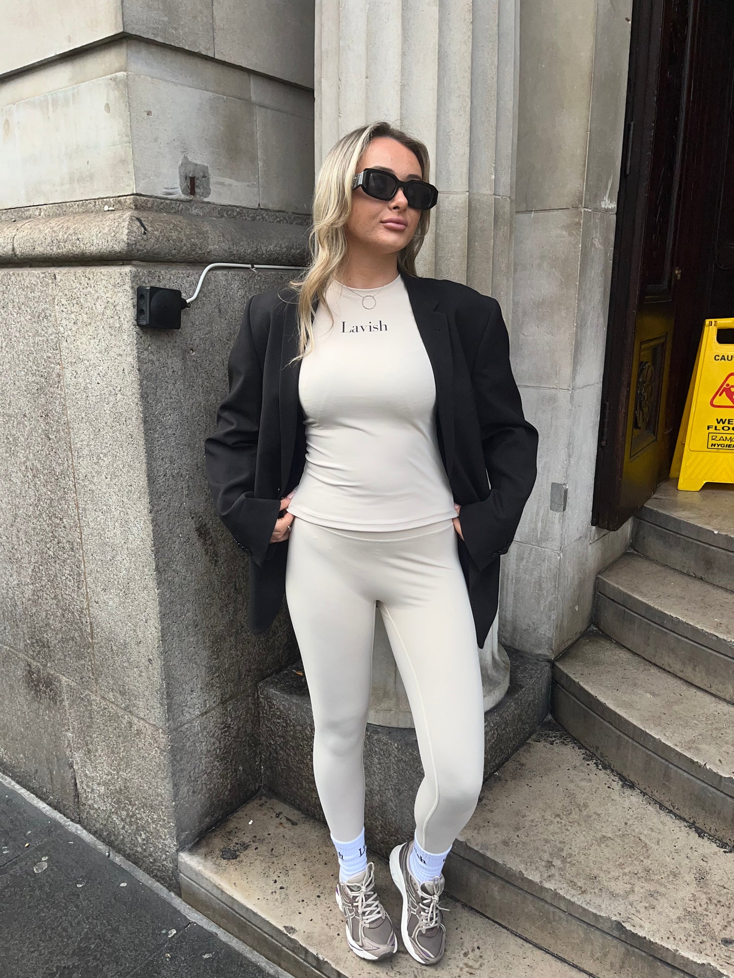 ‘Soft cream’ women’s fitness set